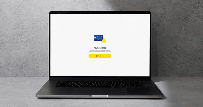 Tutoruu payment failure state